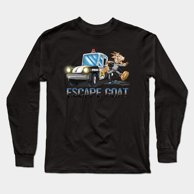 Escape Goat Long Sleeve T-Shirt by Pigeon585